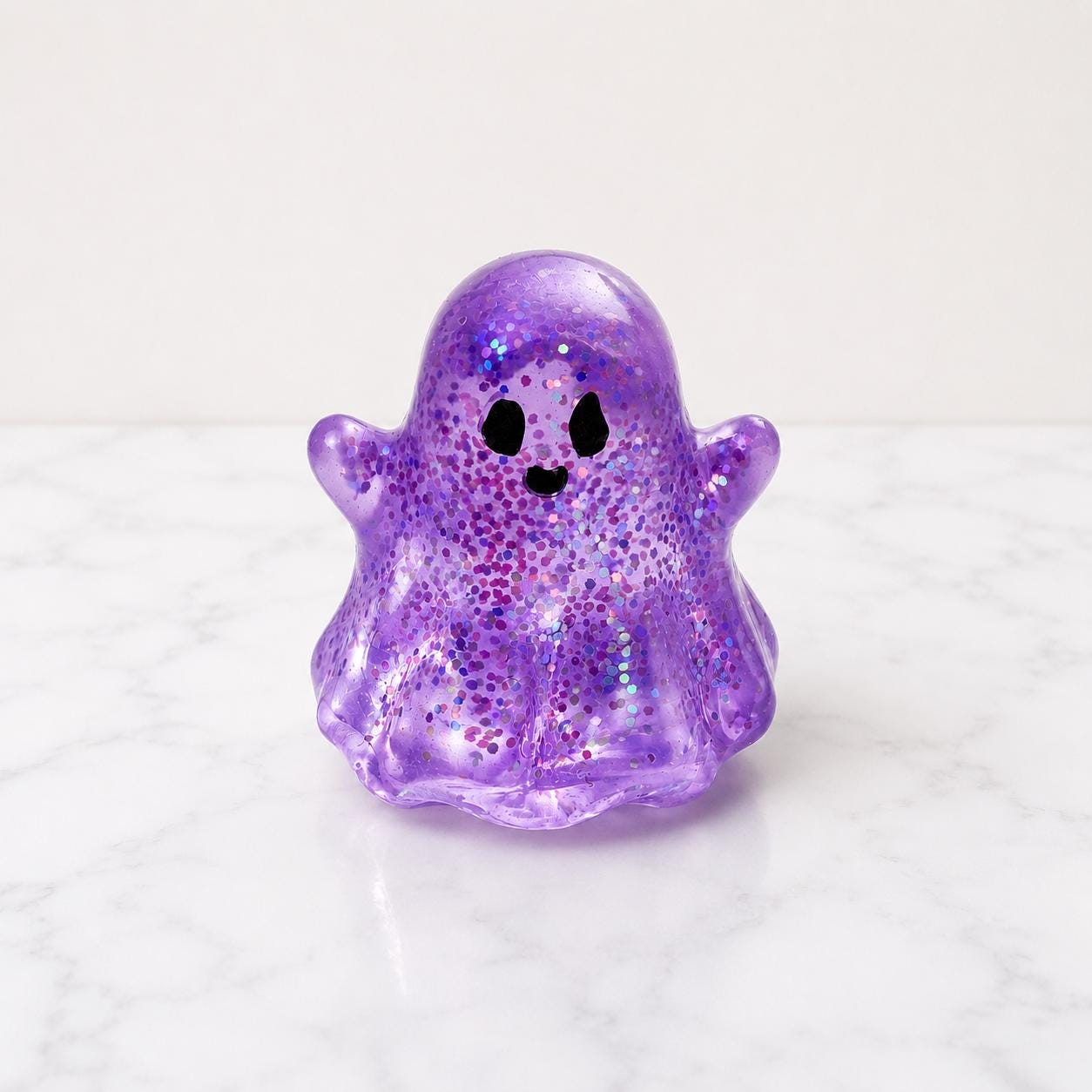 Halloween Party Favor Squishy Toy Kid Friendly Gift Set Sensory Fidget Item Pumpkin Ghost Bat Character Design Glitter Filled Translucent Rubber Squeeze Toy Non Toxic Certified Safe Material Perfect Classroom Treat Goodie Bag Filler