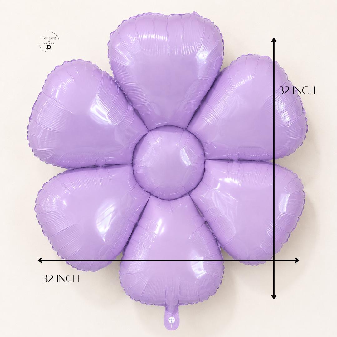 Large Lavender Flower Mylar Balloon 32 Inch Purple Floral Balloon Birthday Party Garden Party Baby Shower Photo Backdrop Decoration