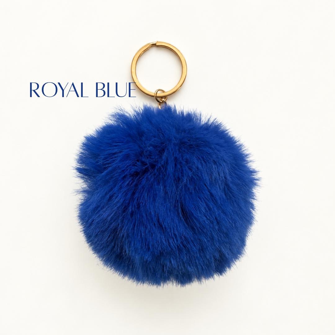 Fluffy Pom Pom Keychain Faux Fur Bag Charm Purse Accessory Backpack Charm Christmas Stocking Stuffer Gift for Women Teens